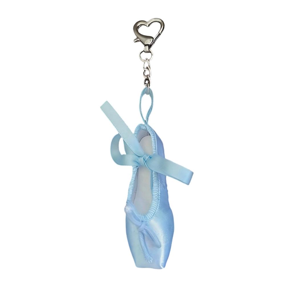 Multipurpose Mini Ballet Shoe Keychain Adornment Bag Hanging Charm for Decorating Handbags Wallets or Car Interiors