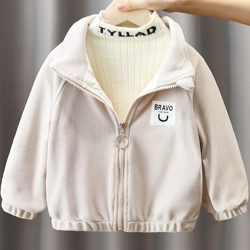 Boys' 2023 Fleece Jacket: Warm Polar Fleece for Autumn & Winter