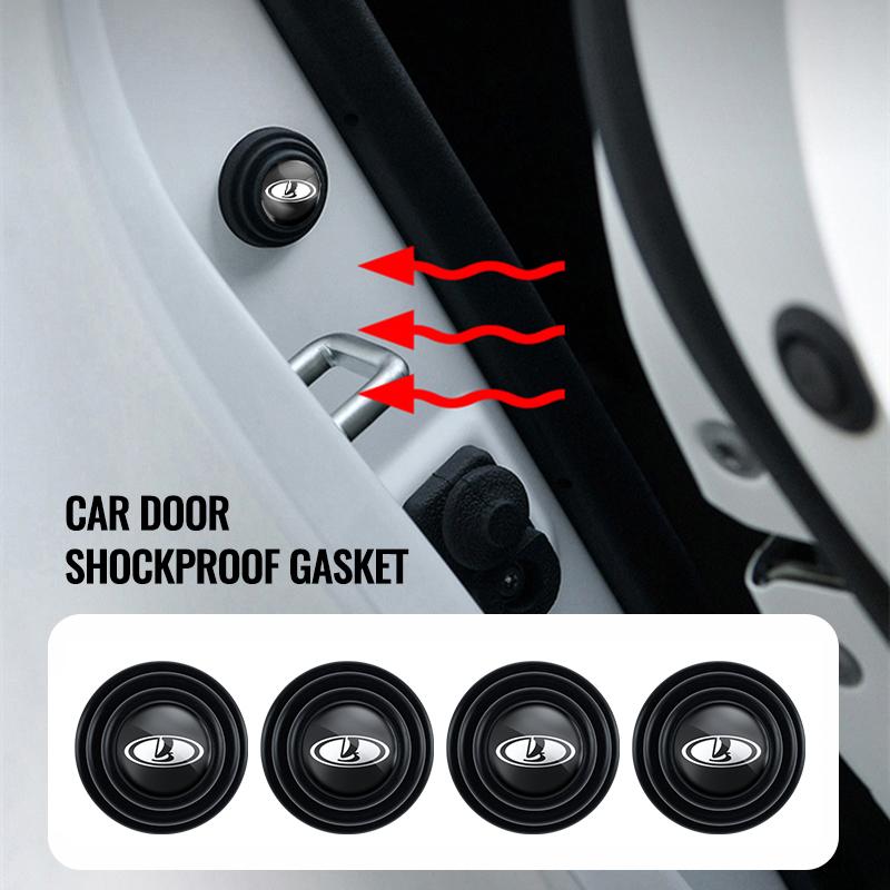 Car Door Shockproof Silicone Gasket Buffer Pad Accessories For Lada Vesta Niva Samara Kalina Largus Priora Xray Granta Cross