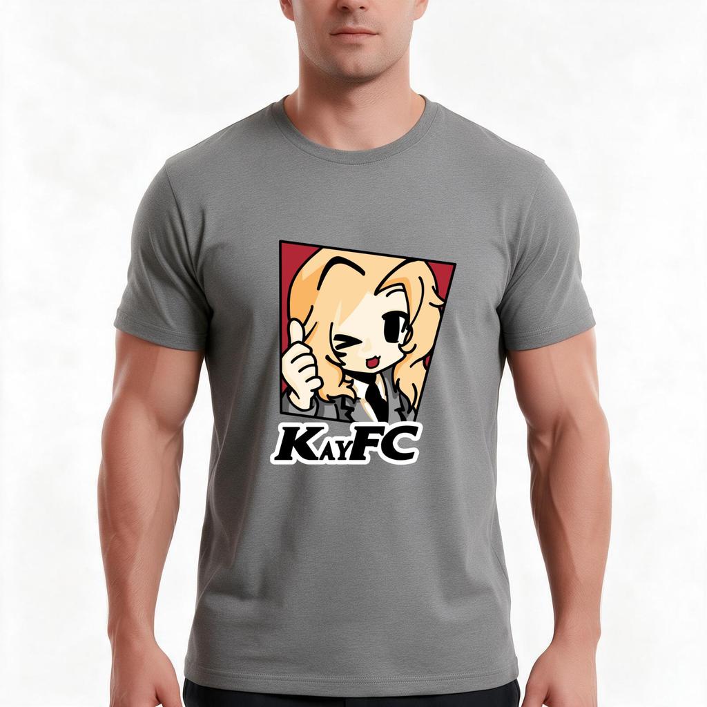 Kayfc Tshirt Summer Casual Cotton Tee Oversized Streetwear Tops Vintage Graphic Print Loose Fit Short Sleeve 100 Cotton