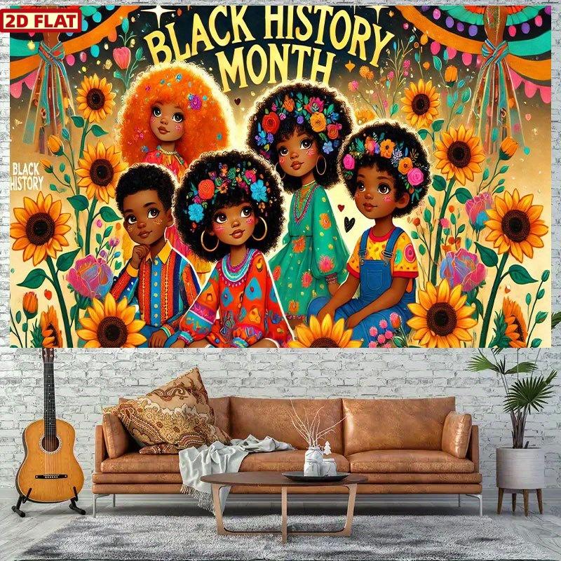 2D Flat Banner, Black History Month Banner - Versatile, Suitable for Weddings, Birthdays, Anniversaries