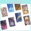 Elegant Clear Abs Plastic Genshin Impact Card Holder Keychain Pendant Highlighting Klee Mona Hutao Xiao Ganyu Sayu Ning