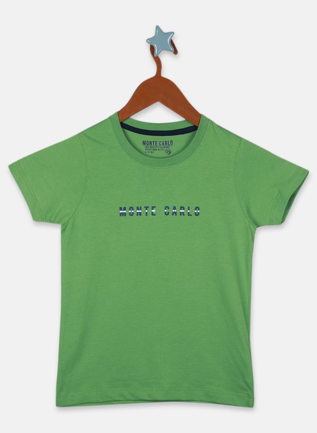 Monte Carlo Boy Regular Fit Green Tshirt 5-6 Years