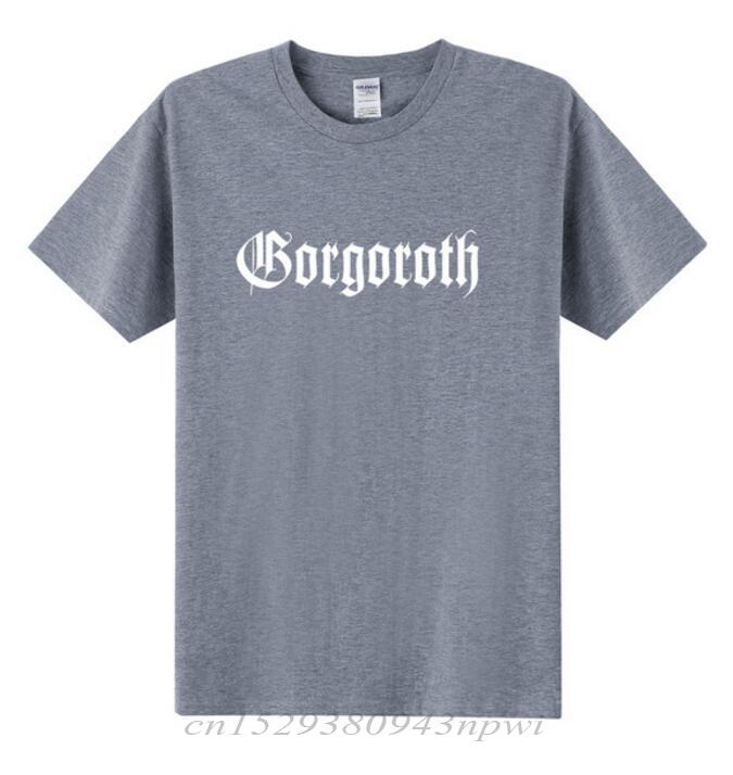 GORGOROTH T Shirts Men Rock Band Thrash Black DEATH HEAVY METAL PUNK Rap Twilight of the Idols Tshirt