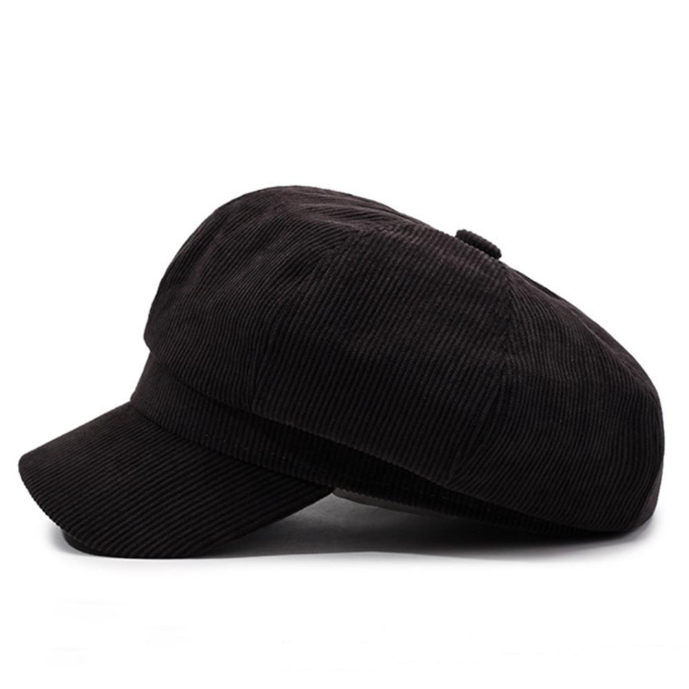 Adjustable Newsboy Cap Retro Painter Hat Casual Octagonal Cap Autumn Winter