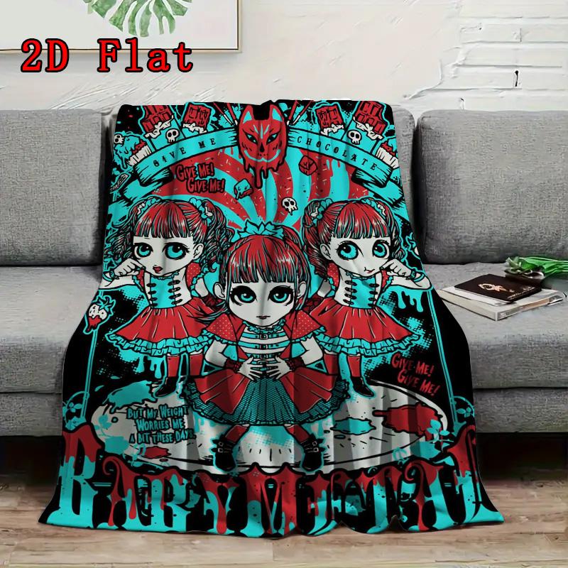 BABYMETAL 2D Flat Pattern Flannel Blanket High Quality All Seasons Warmth and Comfort Perfect for Christmas Gifts.PMT0914244