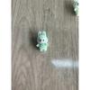 10pcs Mini Cute Labubu Doll Flocking Vinyl Kawaii Doll Pendant Accessories Ornament Desktop Decoration Collect Toy Children Gift