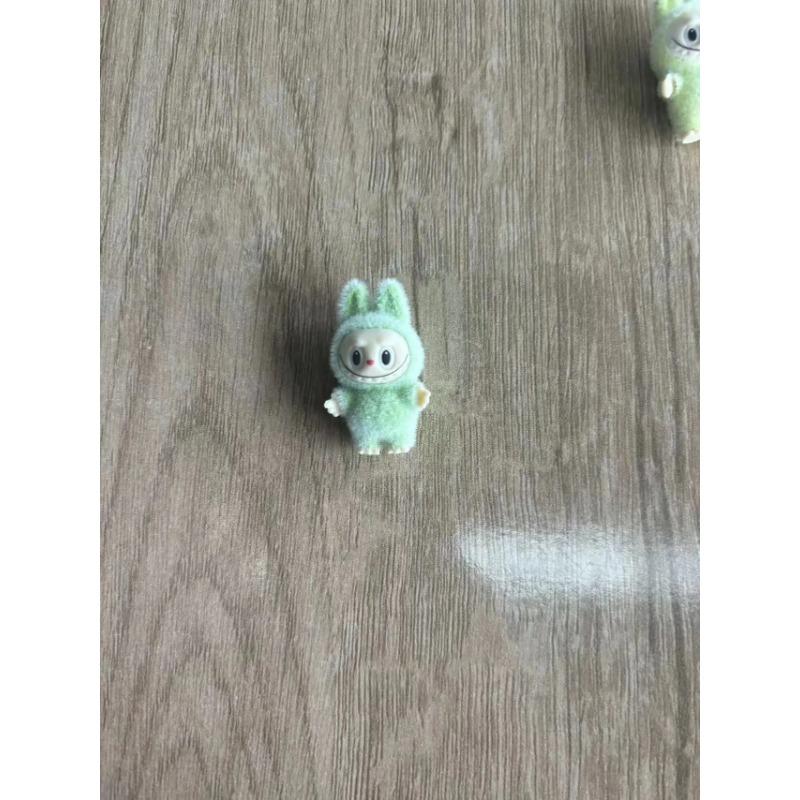 10pcs Mini Cute Labubu Doll Flocking Vinyl Kawaii Doll Pendant Accessories Ornament Desktop Decoration Collect Toy Children Gift
