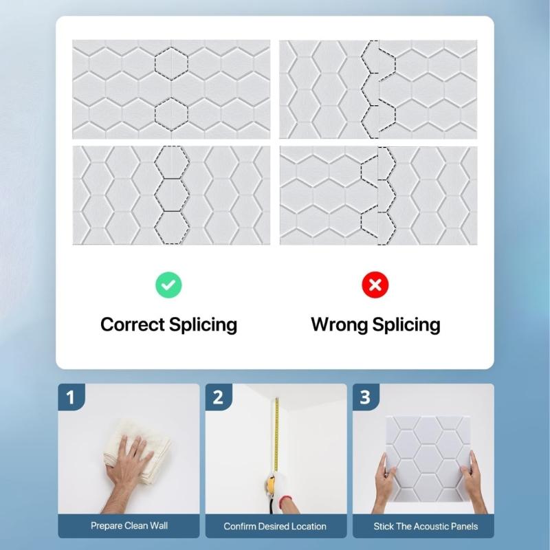 High Efficiency Soundproof Wall Panels Sound Absorption Panels Reducing Noise for Rooms Enhanced Focusing for Workplaces