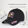 K-Pop Anime Girl Print Black Baseball Cap Adjustable Unisex Korean Music Fan Casual Hat