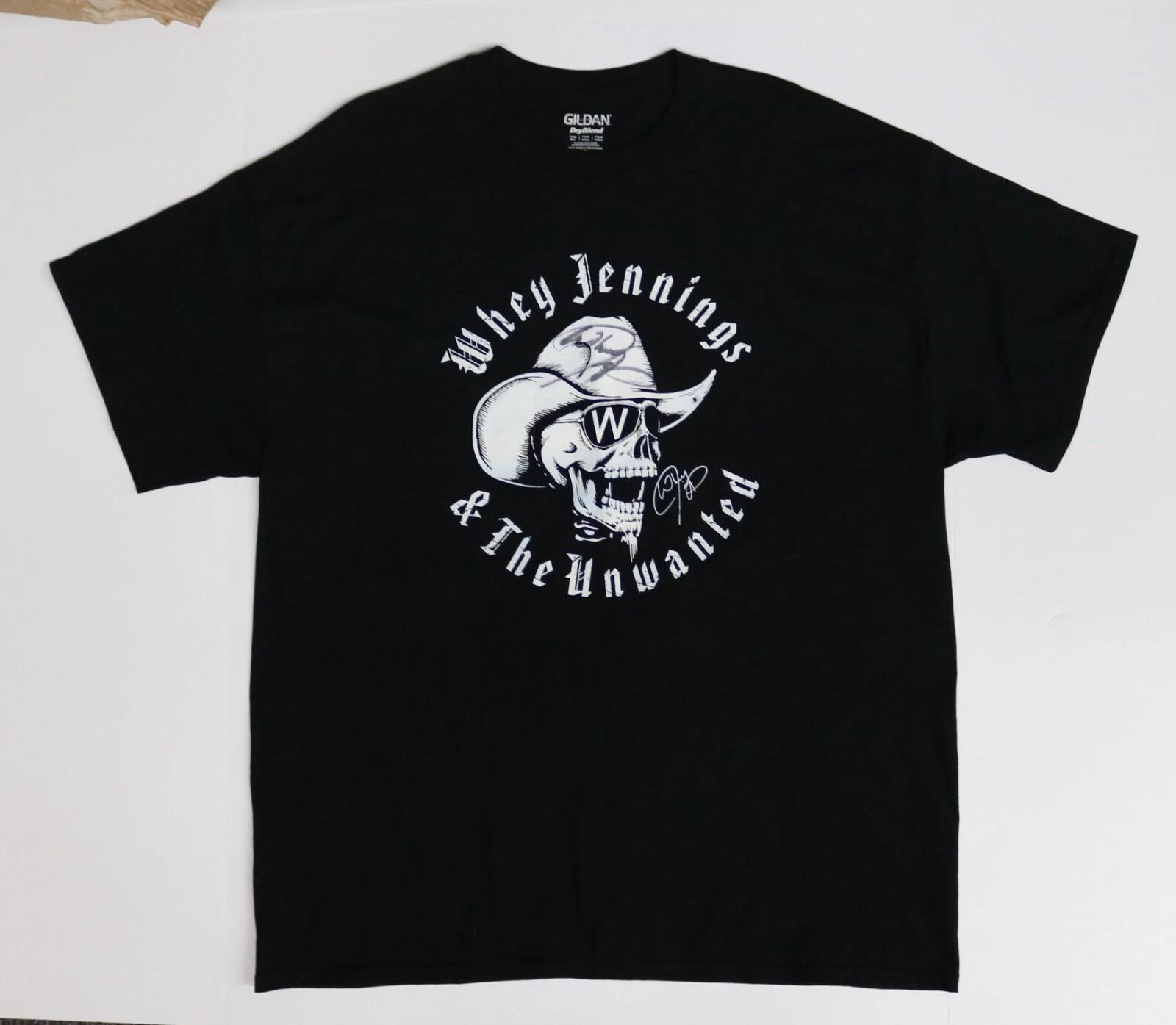 

Whey Jennings & The Unwanted Gildan Men s Black T-Shirt - Size XL - SIGNED! L