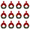Plastic Bowknot Ribbon Wall Hanging Rings Wreath Multipurpose Decorative Closet Accessories for Festival Event D57B