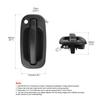 Exterior Door Handle Replaces 15034985 15034986 Driver Side Door Handle Pull Handle