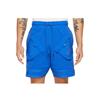 Jordan Multi-Pocket Solid Color Straight Leg Sports Shorts Men Bottoms Blue DA7203-480