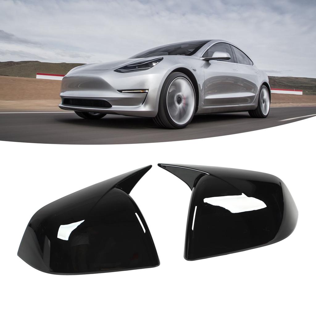 Side Rearview Mirror Cover High Glossy Door Exterior Wing Mirror   Replacement for     2020 to 2023