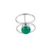 Green Onyx Cab Gemstone 925 Sterling Silver Jewelry Handmade Ring Gift For Mom RR-13-29