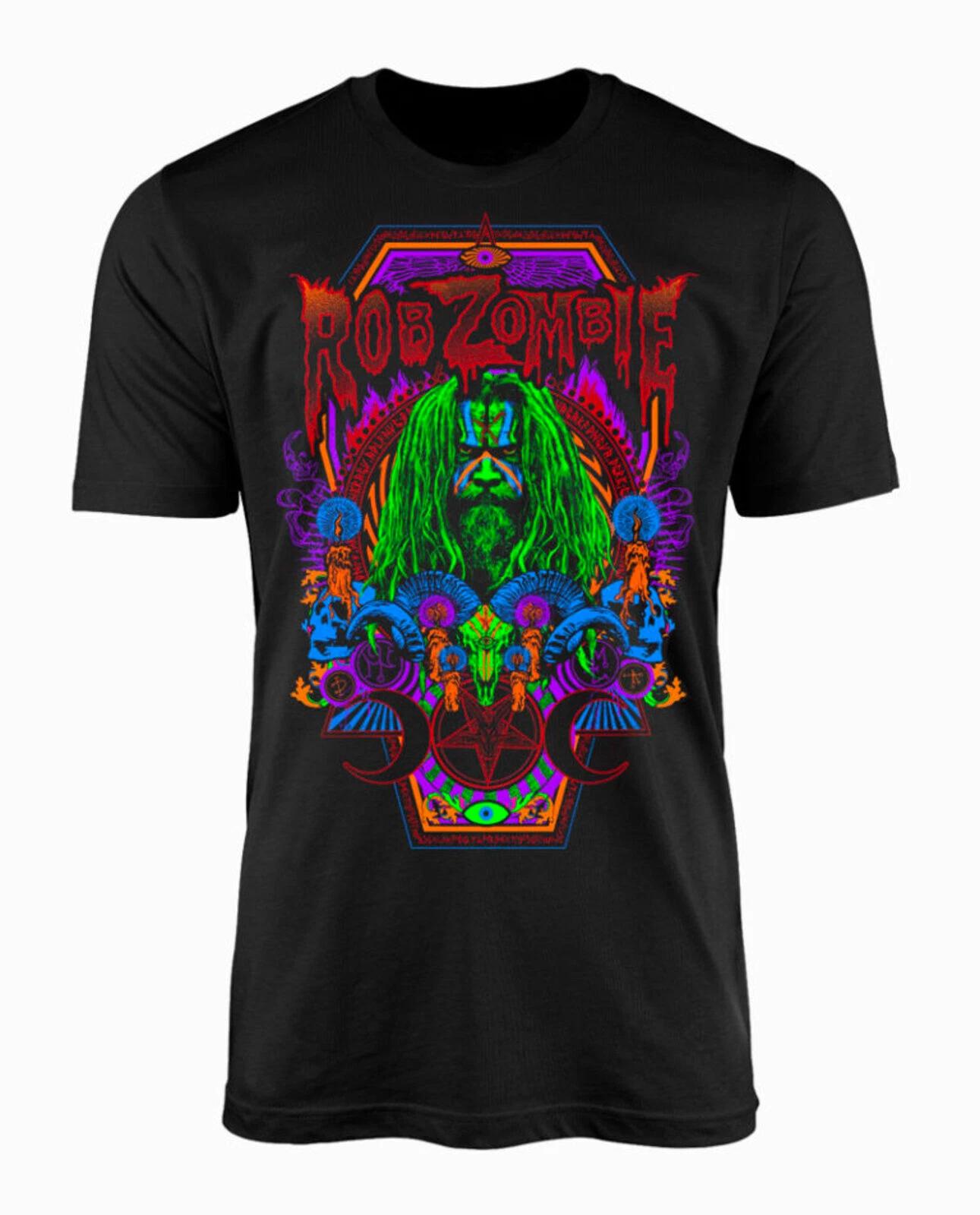 ROB ZOMBIE cd lgo NECRO COLOR Official SHIRT 2XL New hellbilly sinister S