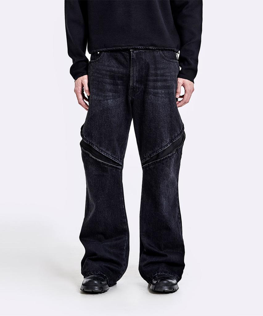 51Peosenteu Devils Denim Pants - Washed Black