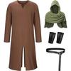 Medieval Renaissance Pirate Knight Cosplay Costume With Cape For Halloween Stage Performance