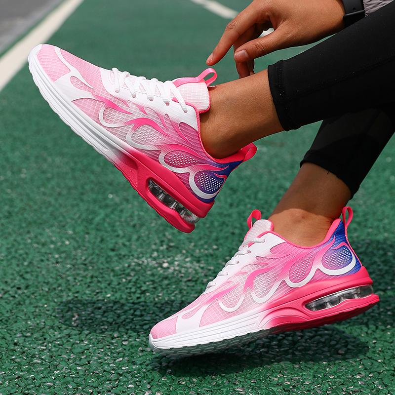 Vulcanize Shoes Women Anti-slip Outdoor Lightweight Breathable Comfortable Running Shoes Women Lace-up Casual Sports Shoes Women