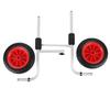 Kayak Cart with 10 Inch Solid Wheels Adjustable Width Heavy Duty Foldable Canoe Carrier Boat Trailer Transport