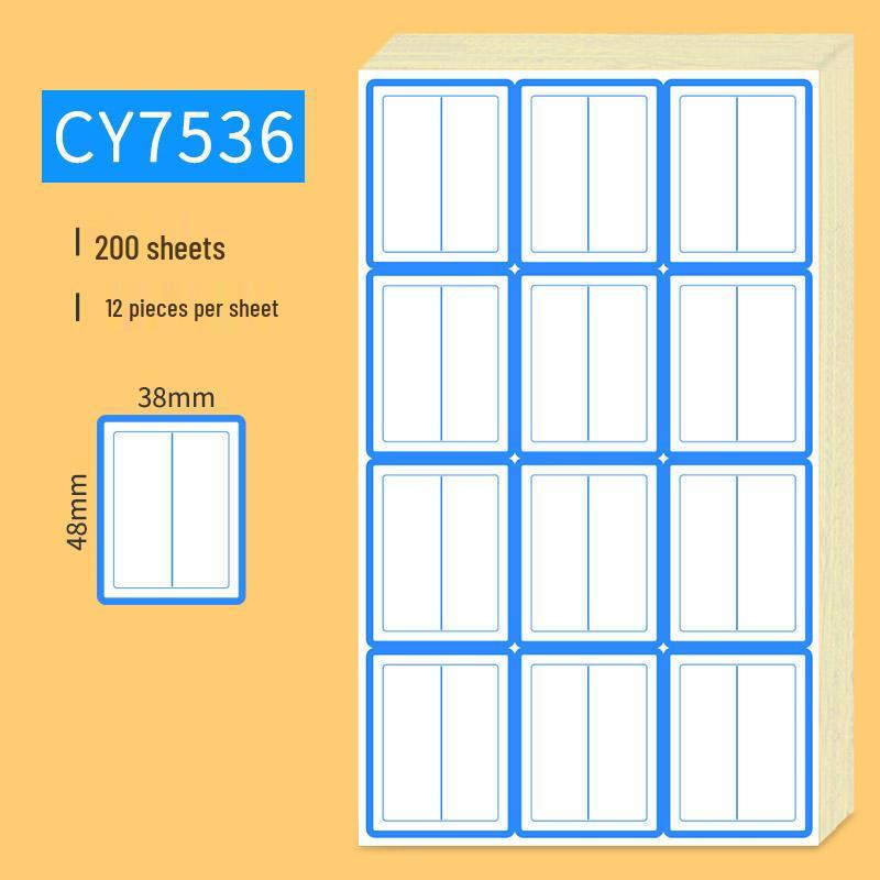 Handwritten Self-Adhesive Label Stickers for Office and Memo Marking