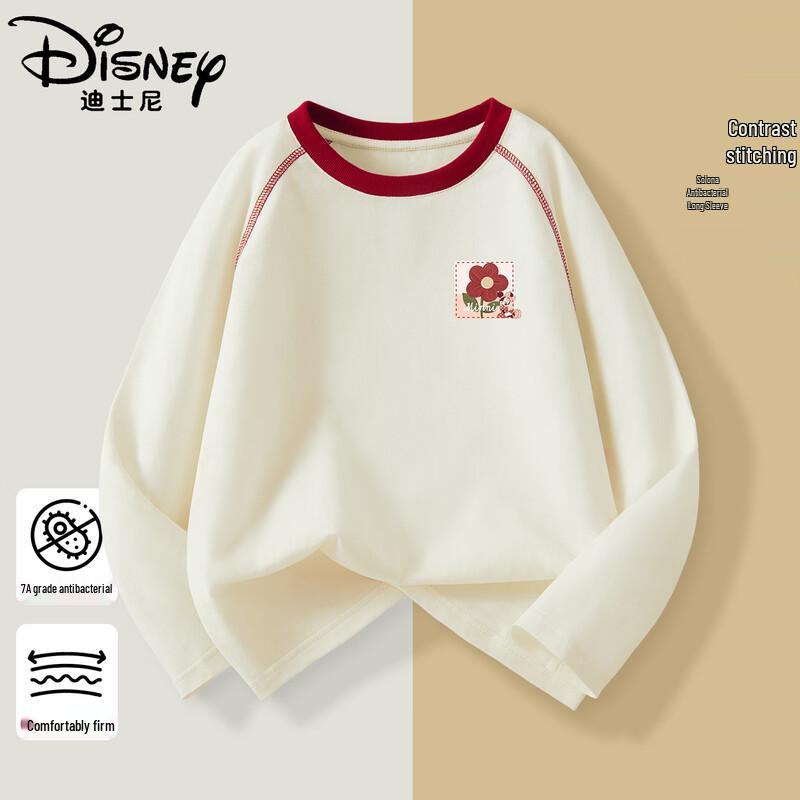 Disney Kids' Long Sleeve Color-Block Collar T-Shirt