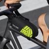 Bike Top Tube Bag Reflective Lightweight Portable Cycling Road Mountain Bicycle Front Frame Accessories Tools Cellphone Storage Pouch