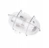 25W E27 PVC Channel Luminaire with Metal Mesh. Ip44