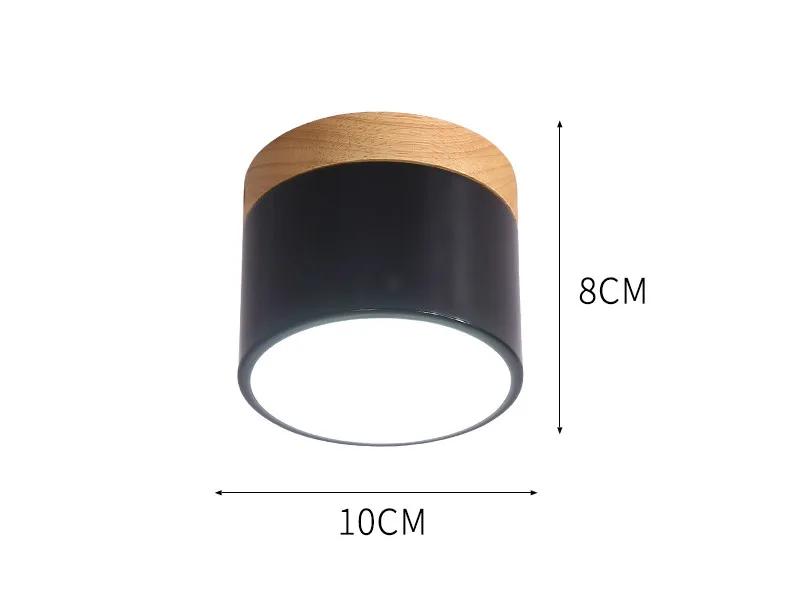 Nordic Iron Wood Ceiling Lights Modern Led Ceiling Lamp For Living Room Bedroom Luminaire Porch Aisle Lighting Fixtures  ZM1111