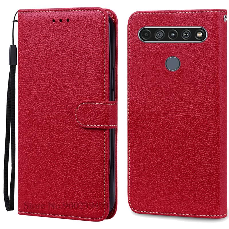 For LG K61 Etui Myk Silikon Lær Lommebok Flip Etui For LG K61 Deksel Coque For Fundas LG K61 LGK61 K 61 Telefonetuier Skall