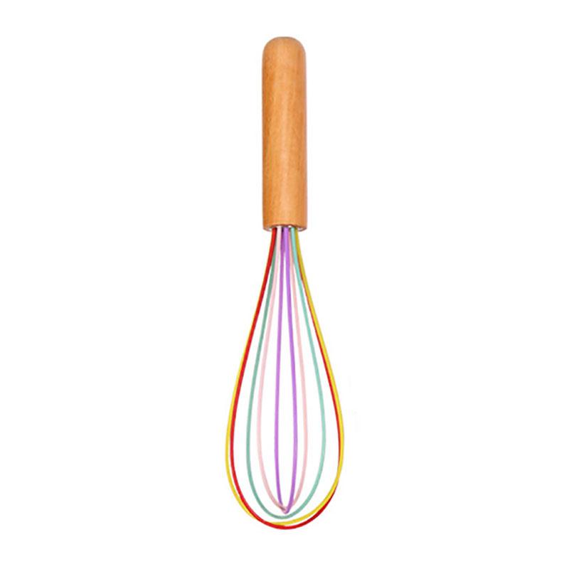 Silicone World Silicone Egg Beater Manual Whisk Cream Mixer Stirring Mixing Whisking Balloon Coil Style Egg Tools Baking Gadget