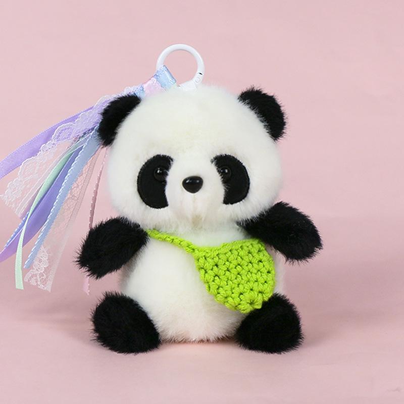 Premium Scented Panda Pendant Backpack: Dressed-Up Panda Doll In Various Styles