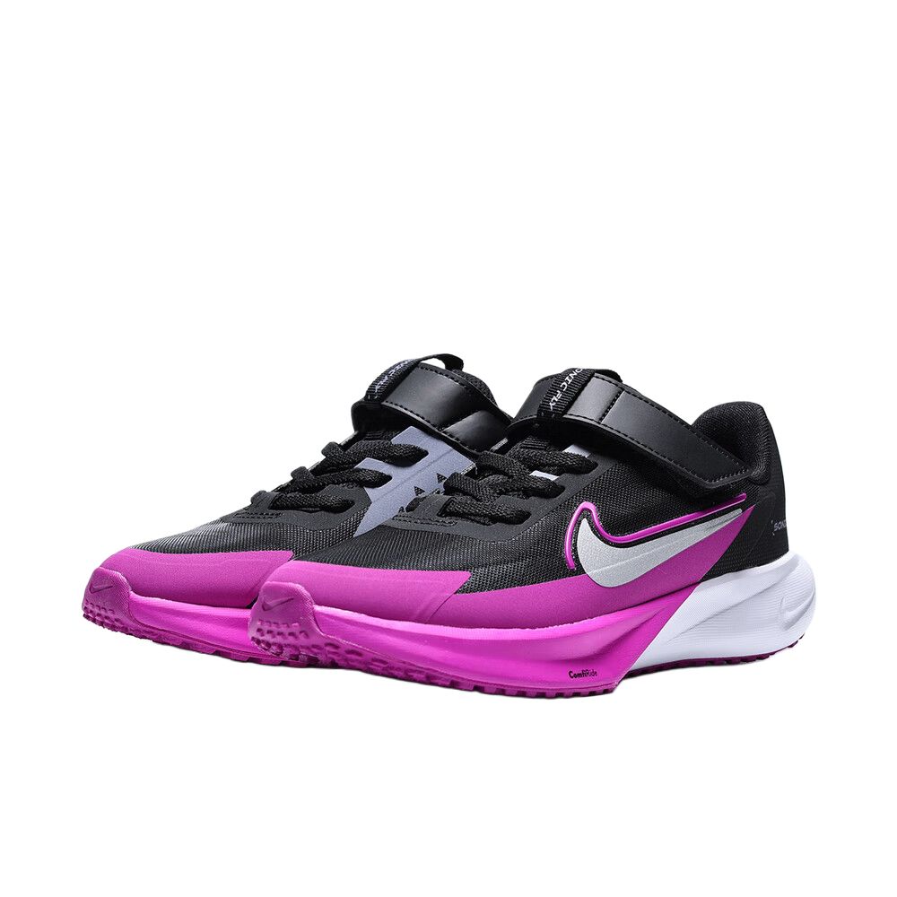 Nike SONIC FLY Low top Kids' Running Shoes Black Purple Children Aged 3 7 Years Old FZ0016-004