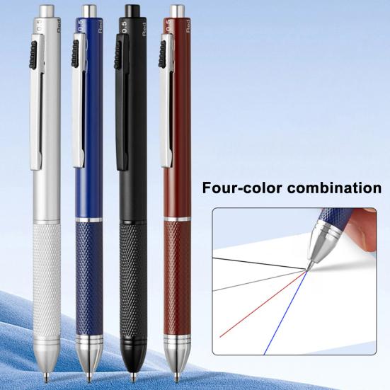 Auto Sensing Pen Multicolor Ballpoint Pen Smooth Writing Pen Replaceable Pen Refills Metal Signature Pen
