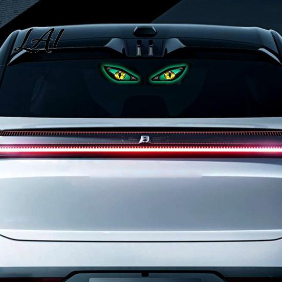 Auto-Modifikations-Gadgets Solare Dämonenaugen Fensterlicht Wasserdicht Kabellos Dynamisches Warnschild mit Saugnapf Neon-Stil Nachtlicht Becher USB