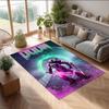 DOOM Printed Crystal Velvet Area Rug, Soft Anti-Slip Water Absorbent Floor Mat for Living Room Bedroom