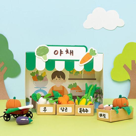 Art Box/Claypia 183 Folk Painting Shop Market Play Clay