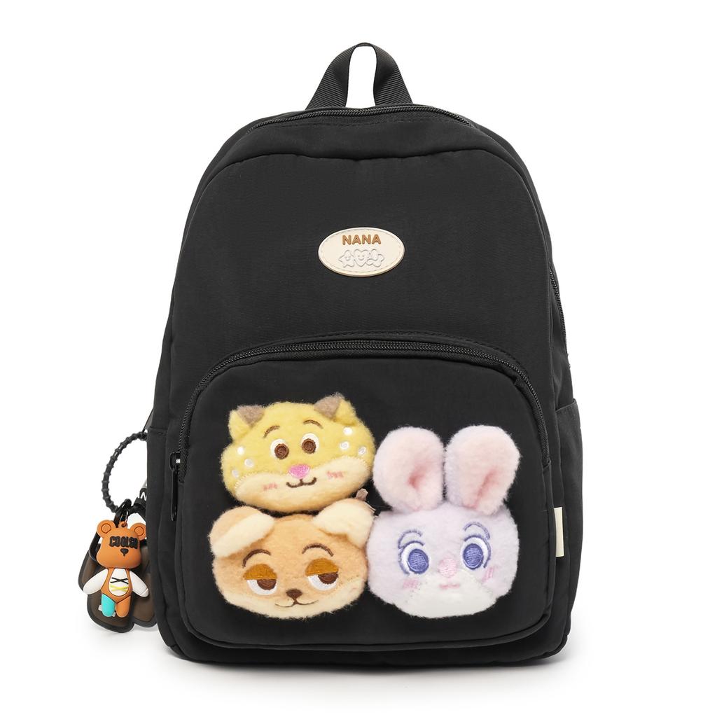 Schoolbag fog sweet waxy doll sweet and cute backpack kindergarten middle and large class bag spring outing research light small backpack