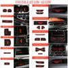 For 2018   Jeep Wrangler JL JLU Accessories Door Mats Gate Slot Mat Cup Pads Red