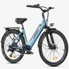 Bicicletă Electrică Adult Hillmiles 26" Motor 250W City Ebike 36V 13AH Autonomie Maximă 100Km 7 Viteze Sarcină 120Kg MileCity 1