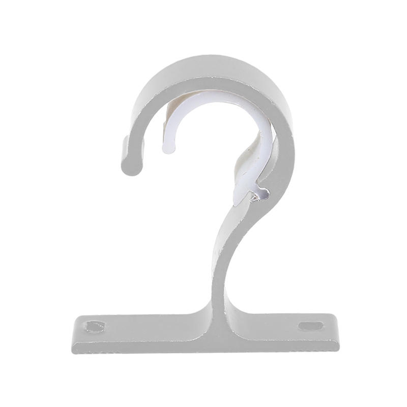 Curtain Rod Bracket Hooks Brackets Ceiling Holders Double Rods Window Holder Wall Shower Alloy Hanger Walls Hook Mount Aluminum