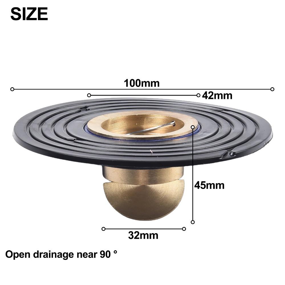 Brass Floor Drain Core Fast Drainage Odor and Insect Proof Drain Sink Strainer Shower Backflow Preventer Filter Plug