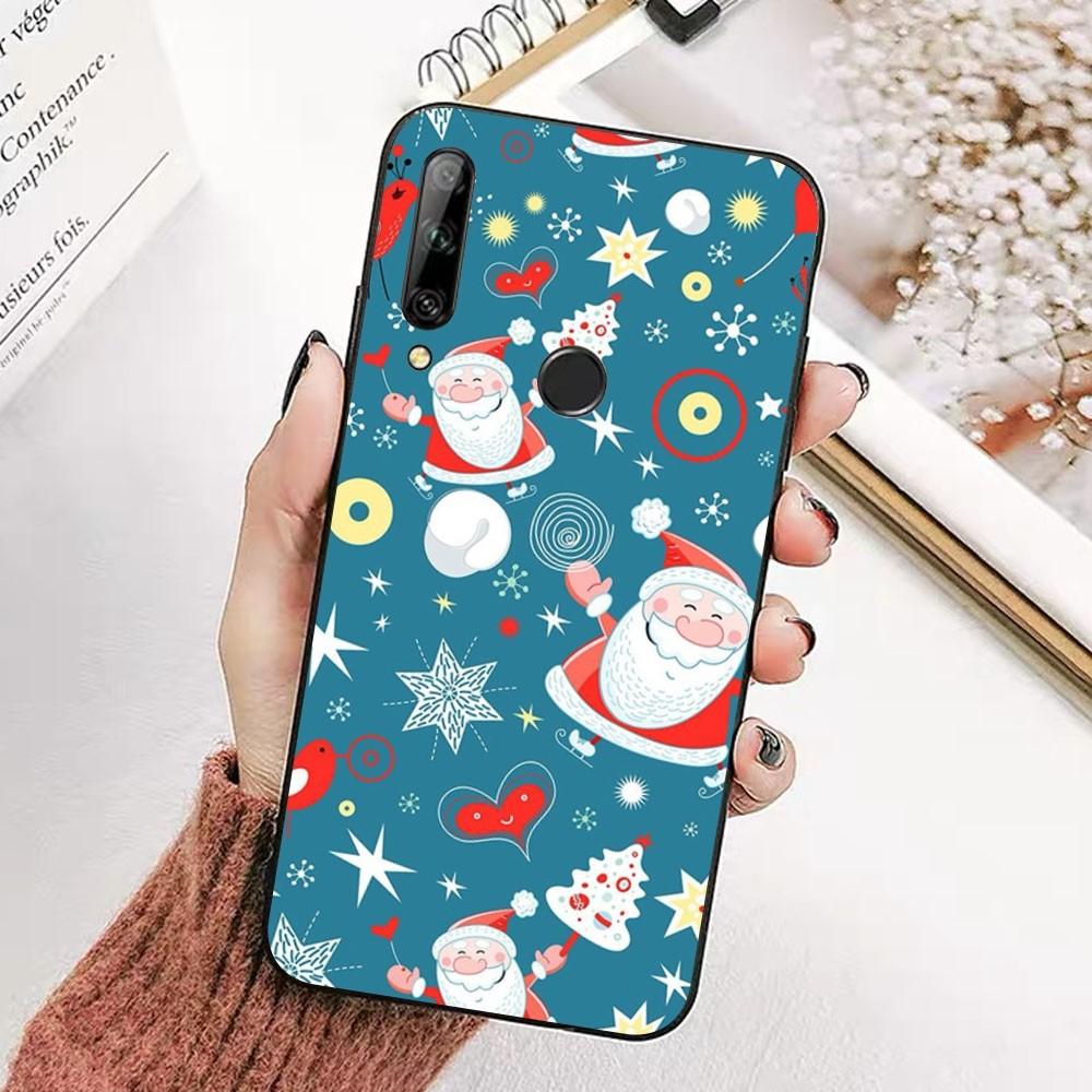 Christmas Cartoon New Year Phone Case For Huawei Honor 10 lite 9 20 7A pro 9X pro 30 pro 50 pro 60 pro 70 pro plus