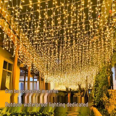 LED Waterproof Starry Sky Icicle Curtain Lights for Outdoor Festival Decorations