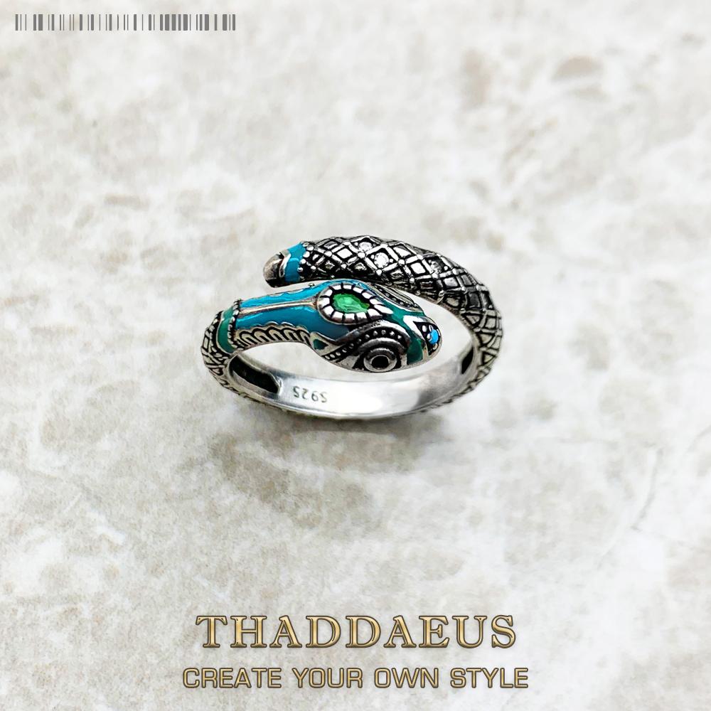 Tropischer Mystischer Schlangenring Europäischer Stil Feiner Schmuck Für Frauen Böhmisches Geschenk In Kupfer resizable gray