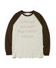 PAGESIISII Make Soap Bubble Print Oversized Long Sleeve Brown