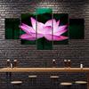 Modular Canvas Painting 5 Pieces Lotus Flower Picture HD Prints Wall Art for Living Room Home Decor Modern Style No Frame Poster