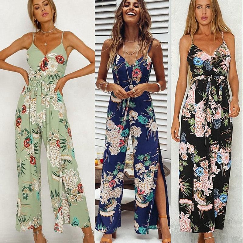 Premium Quality New Women's Floral Playsuit Bodycon Party Jumpsuit And Romper Trousers For Effortless Style