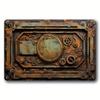 Metall Aluminium Schild Poster Haustor Badezimmer Wandplakette Dekoration Retro Shabby Schild Geprägter Stil Handwerk Blech Malerei
